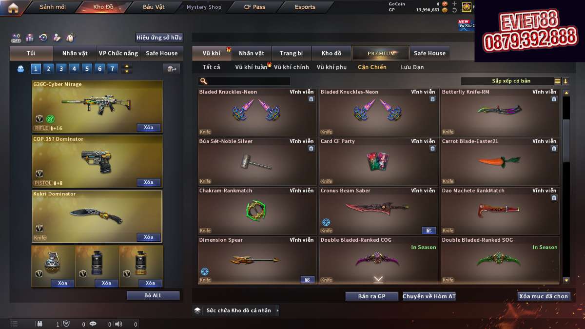 shop acc cf uy tin gia re